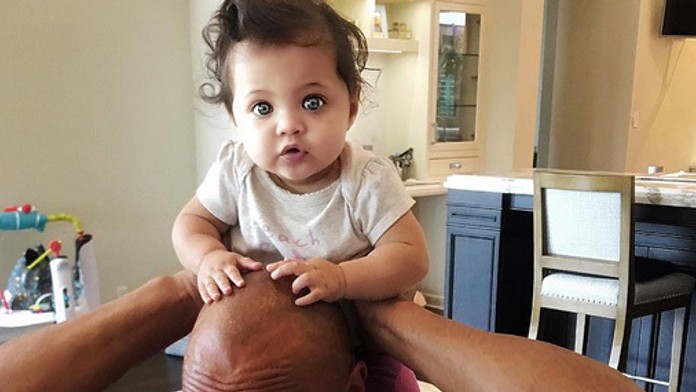 Jasmine s oteckom Dwaynom Johnsonom