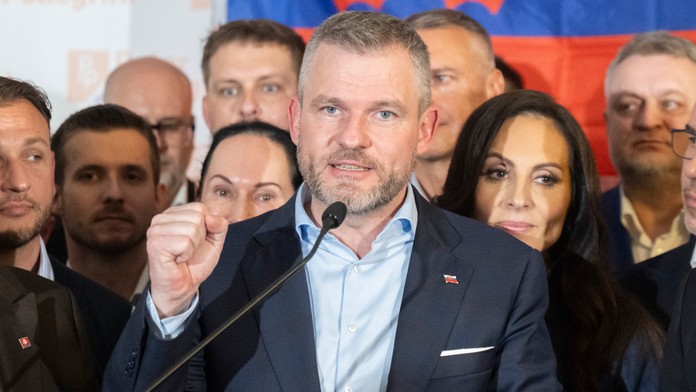 Peter Pellegrini počas volebnej noci 