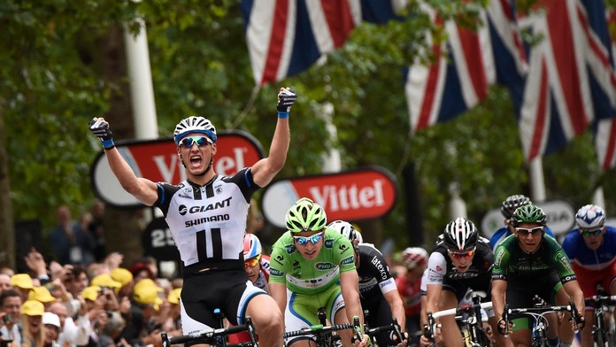 Marcel Kittel poráža Petra Sagana v londýnskej etape na Tour de France 2014 (ilustračná foto)