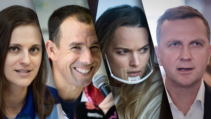 Zľava Danka Barteková, Dominik Hrbatý, Romana Tabák a Karol Kučera.