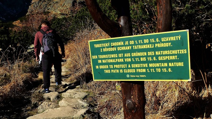 Turistické chodníky v Tatrách uzavrú.