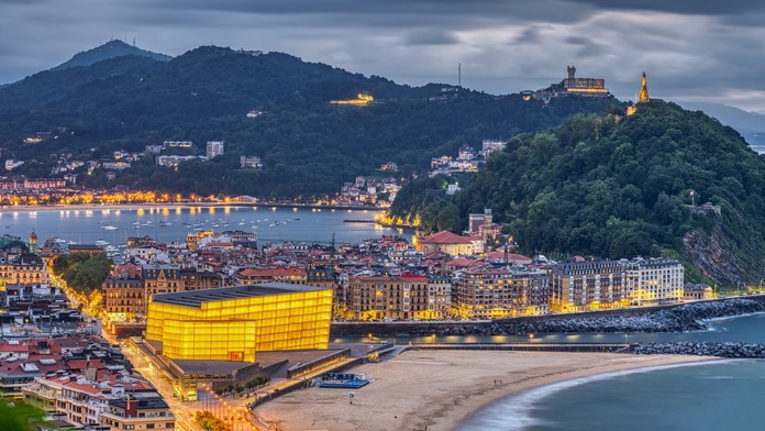 Mesto San Sebastián v Španielsku.
