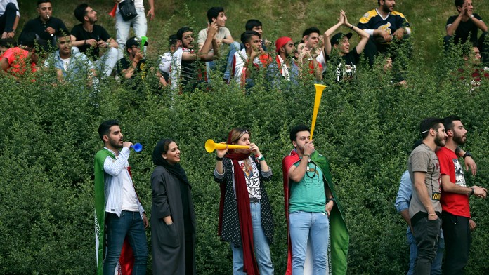 Fanúšikovia Iránu.