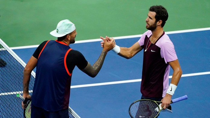 Búrlivák Kyrgios sa predviedol aj na US Open. Jeho frustráciu si odniesli rakety