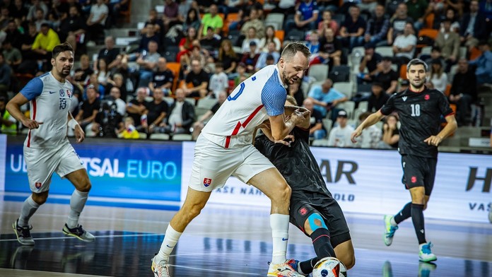 Slovenskí futsalisti zdolali Gruzínsko, no na postup na ME to nestačilo. Predĺženie nebolo ďaleko