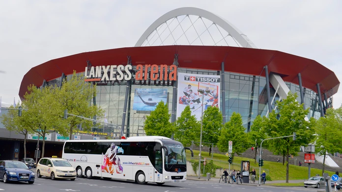 Na snímke kolínska Lanxess Arena - dejisko 81. majstrovstiev sveta v ľadovom hokeji.