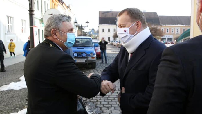Jozef Šimko a Boris Kollár v Rimavskej Sobote (február 2021) 