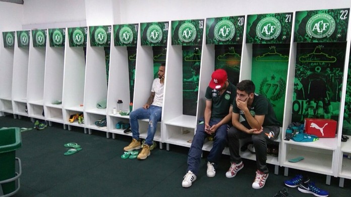 Smútok v šatni klubu Chapecoense.