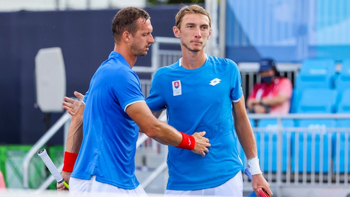 Filip Polášek a Lukáš Klein na OH v Tokiu.