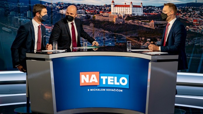 Na telo s Jurajom Blanárom a Jaroslavom Naďom.