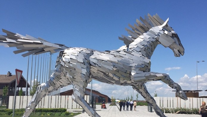 Najvyššia socha koňa na svete.