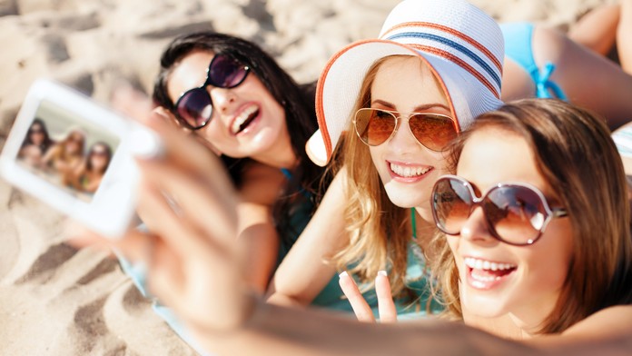 Selfie na pláži