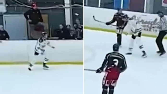 VIDEO: Hráč vybehol na ľad bez nohavíc a korčule. Sprvu vtipný pohľad má strašidelné vysvetlenie