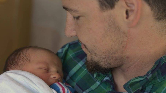 Chris Rehs-Dupin s dcérkou.