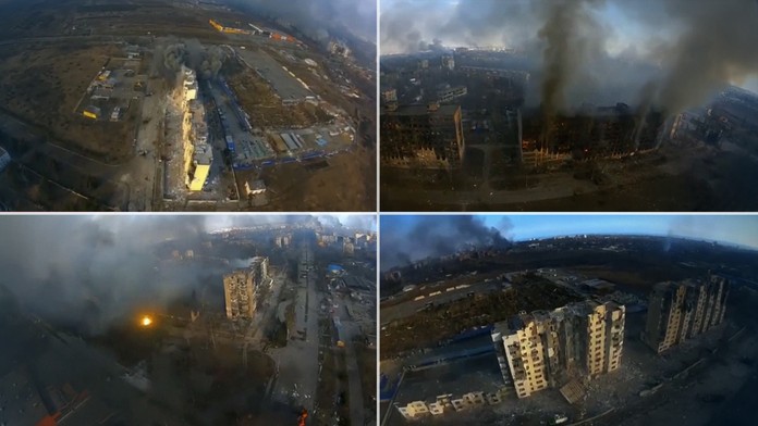 Pravá tvár vojny na Ukrajine. Letecké zábery z Mariupola odhaľujú obrovský rozsah škôd