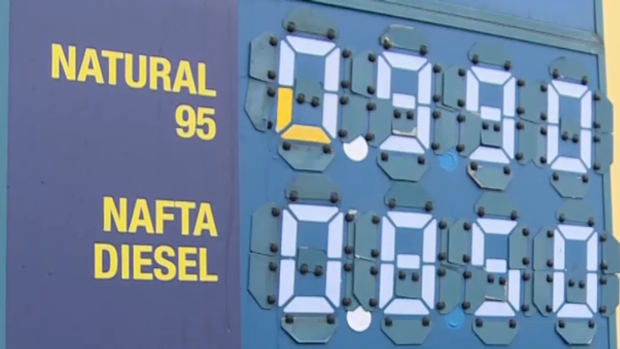 Čerpacia stanica, na ktorej klesla cena benzínu pod euro