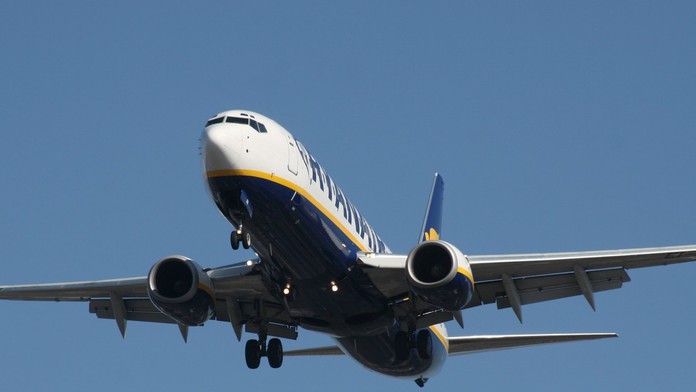 Lietadlo spoločnosti Ryanair - ilustračná snímka