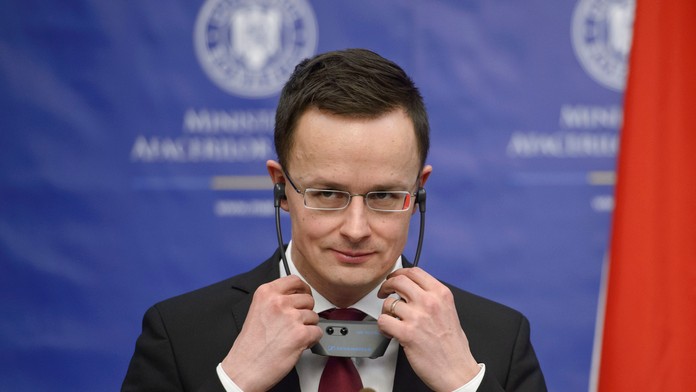 Maďarský minister zahraničných vecí Péter Szijjártó.