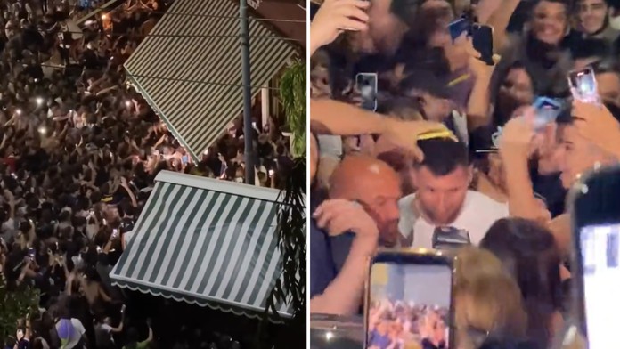 VIDEO: Messi sa vrátil domov a Argentína šalela. Davy ľudí obkľúčili reštauráciu, takmer neodišiel
