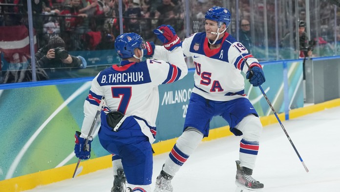 Radosť amerických hokejistov