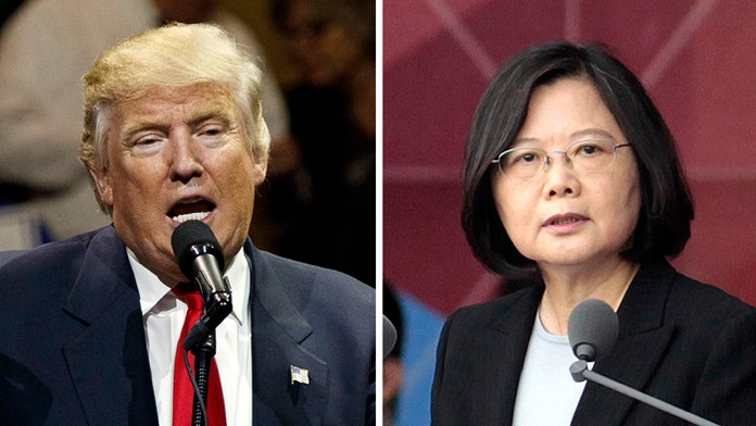 Americký prezident Donald Trump a taiwanská prezidentka Cchaj Jing-wen.