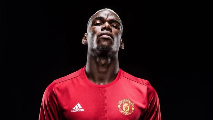 Paul Pogba v drese Manchestru United.