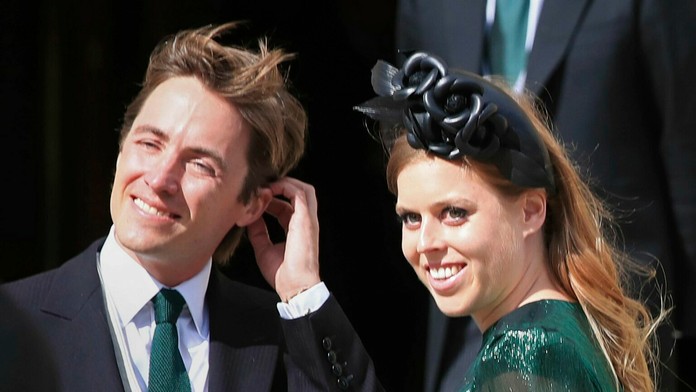 Princezná Beatrice a Edoardo Mapelli.