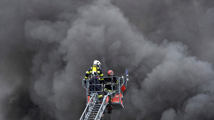 Požiar v Dubnici nad Váhom.