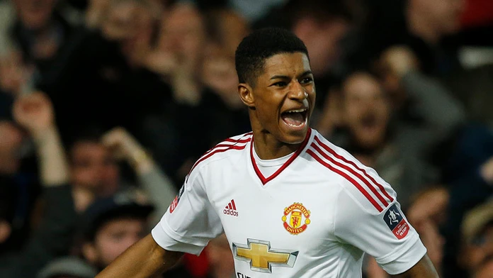 Hráč United Marcus Rashford.