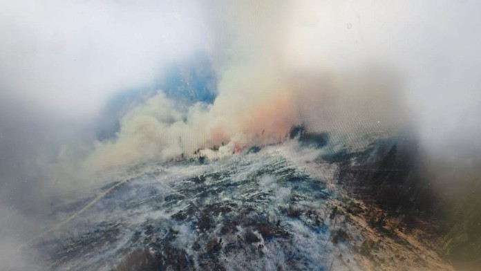 Požiar v obci Oravská Jasenica