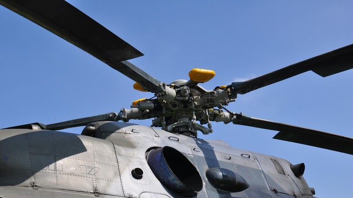 Na snímke vrtuľník.