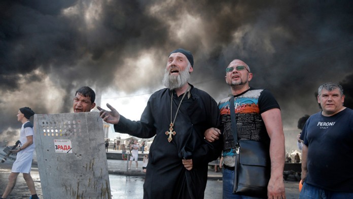 Protest na Majdane z augusta 2014.