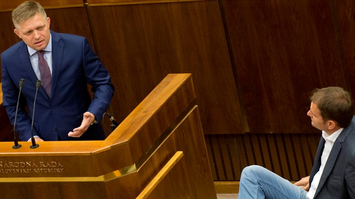Robert Fico a Igor Matovoč.