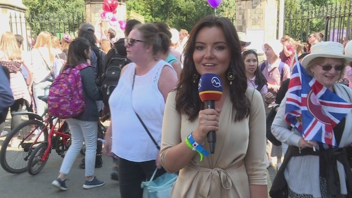 Ivana Miklánková na kráľovskej svadbe