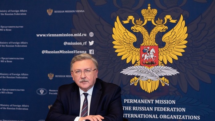 Stály zástupca Ruska pri medzinárodných organizáciách vo Viedni Michail Ulianov.