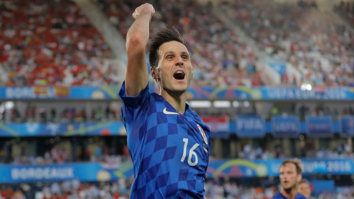 Radosť Nikolu Kaliniča po vyrovnávajúcom góle do španielskej siete na ME.