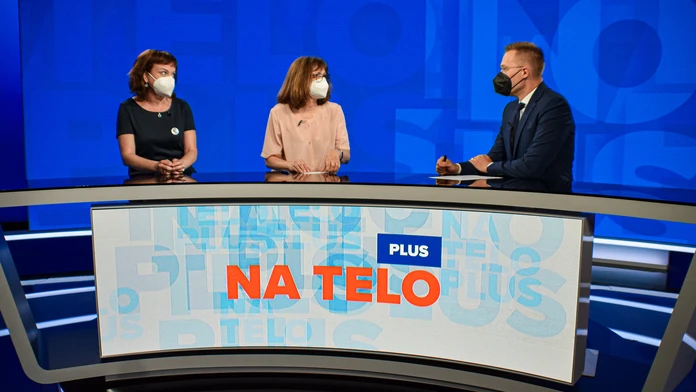 Lucia Žitňanská a Zuzana Petková v Na telo plus.
