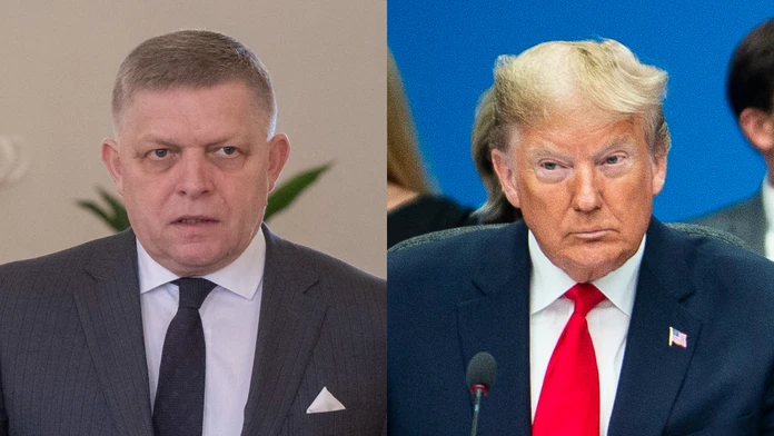 Robert Fico a Donald Trump