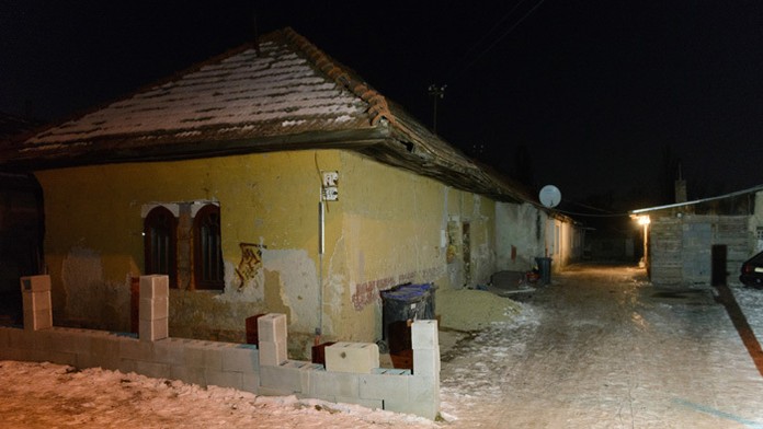 Na snímke dom, pri ktorom sa našiel rádioaktívny odpad. 