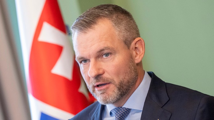 Na snímke líder Hlasu Peter Pellegrini 