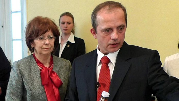 Na snímke Juraj Migaš a manželka exprezidenta SR Silvia Gašparovičová.