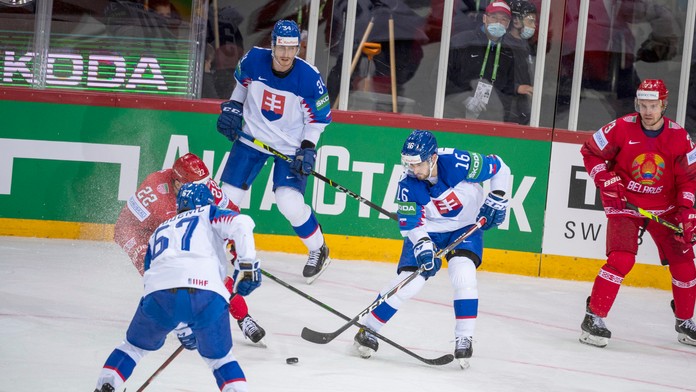 Bielorusko - Slovensko na MS v hokeji v lotyšskej Rige