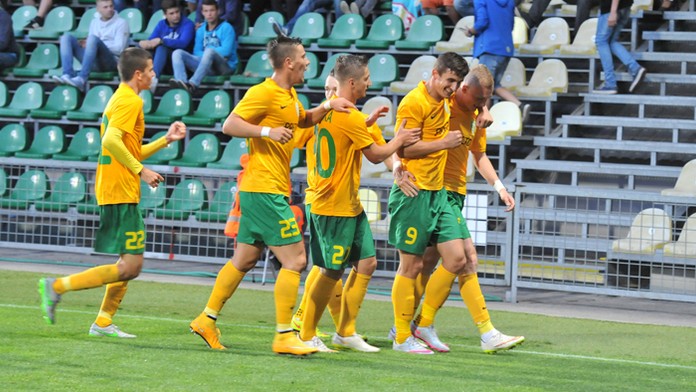 Hráči MŠK Žilina na archívnej snímke.