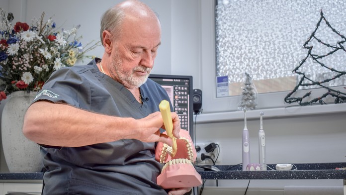 Správne čistenie zubov.