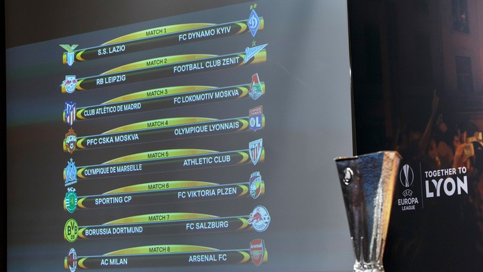 Žreb osemfinále Európskej ligy UEFA.