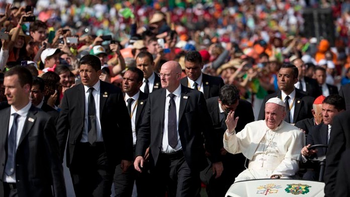 Pápež František v Mexiku.