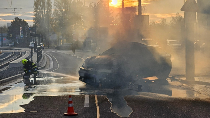 Dopravná nehoda na Vajnorskej ulici v Bratislave