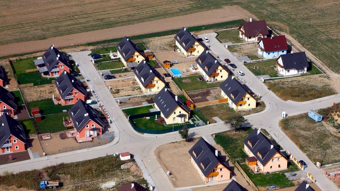 Na snímke sú novostavby