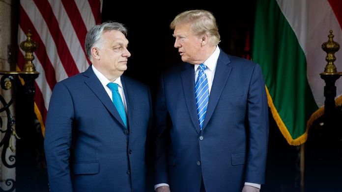 Viktor Orbán a Donald Trump 