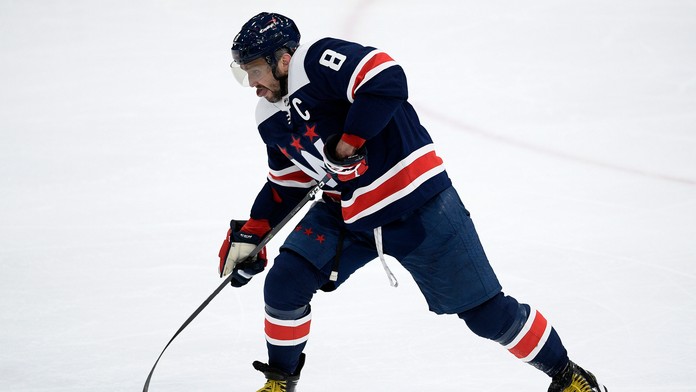 Ovečkin v akcii proti New Jersey.